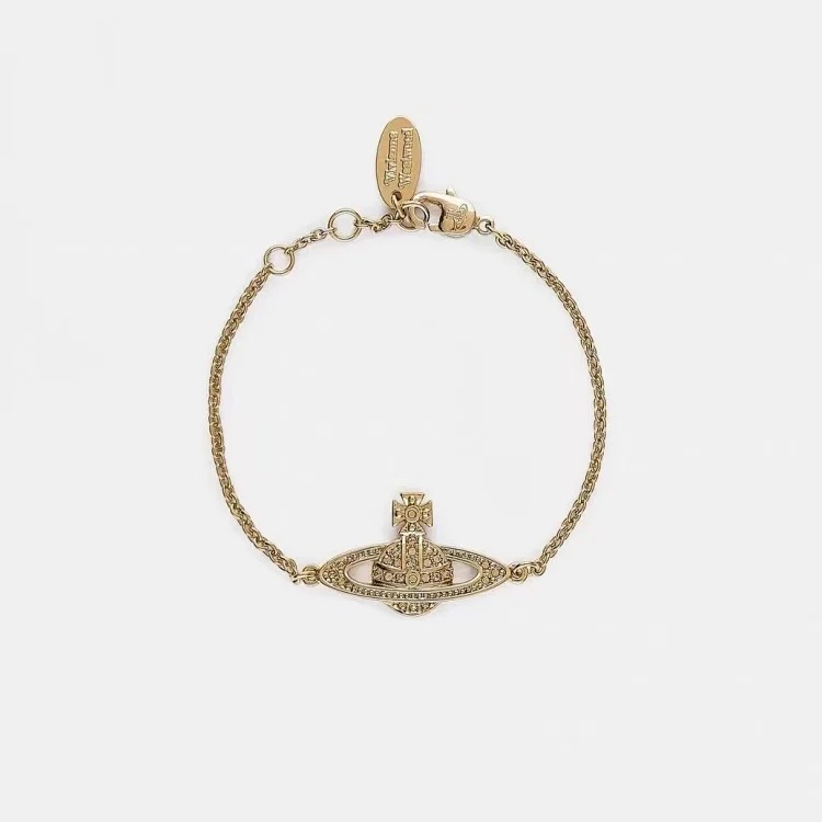 High of the Queen Mother's Saturn chain full of diamond bracelets for women niche simple high-end bracelets wholesale cross-border