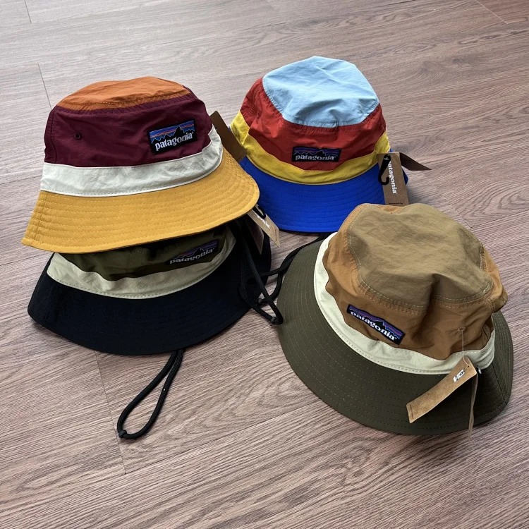(Best Qua...)pata outdoor contrasting color functional workwear summer fisherman hat sun hat fishing hat hiking and hiking