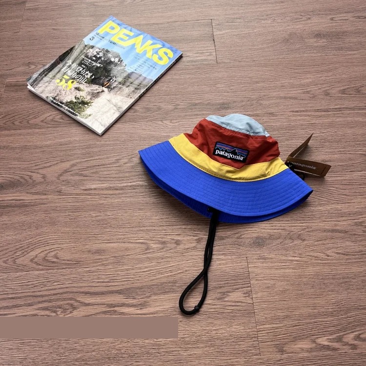 (Best Qua...)pata outdoor contrasting color functional workwear summer fisherman hat sun hat fishing hat hiking and hiking