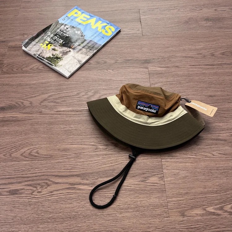 (Best Qua...)pata outdoor contrasting color functional workwear summer fisherman hat sun hat fishing hat hiking and hiking