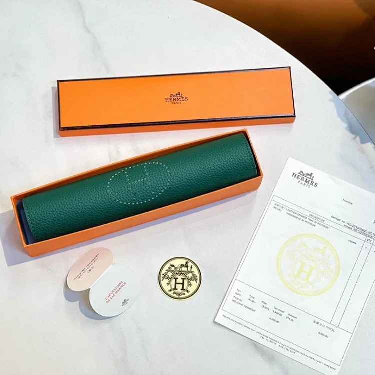 Storage tray leather