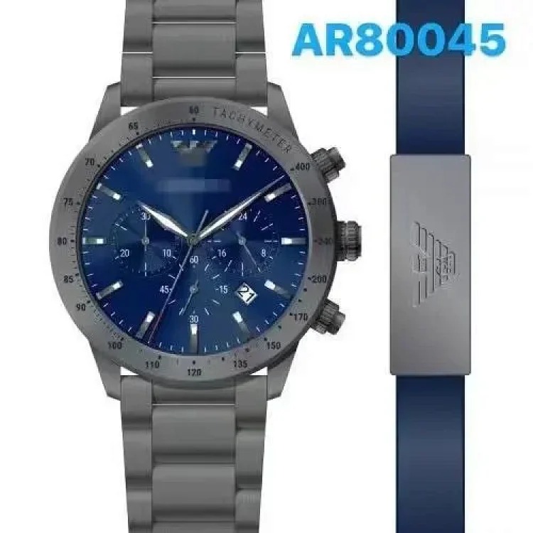 Foreign trade hot product AR refined steel band watch men's black plate fashionable sports personality steel band quartz men's watch AR11241