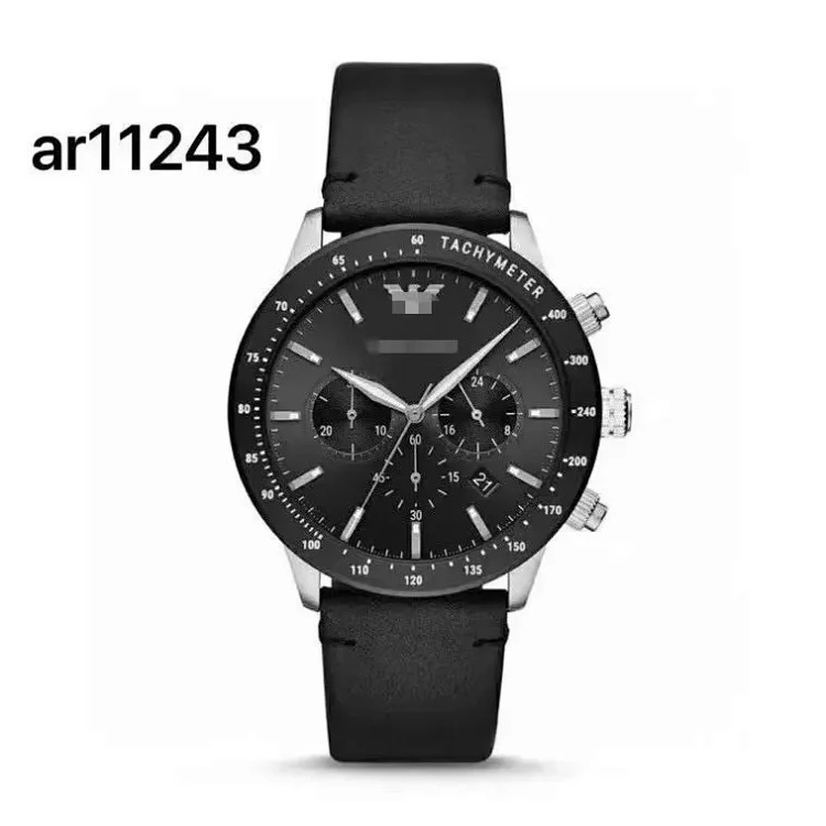Foreign trade hot product AR refined steel band watch men's black plate fashionable sports personality steel band quartz men's watch AR11241