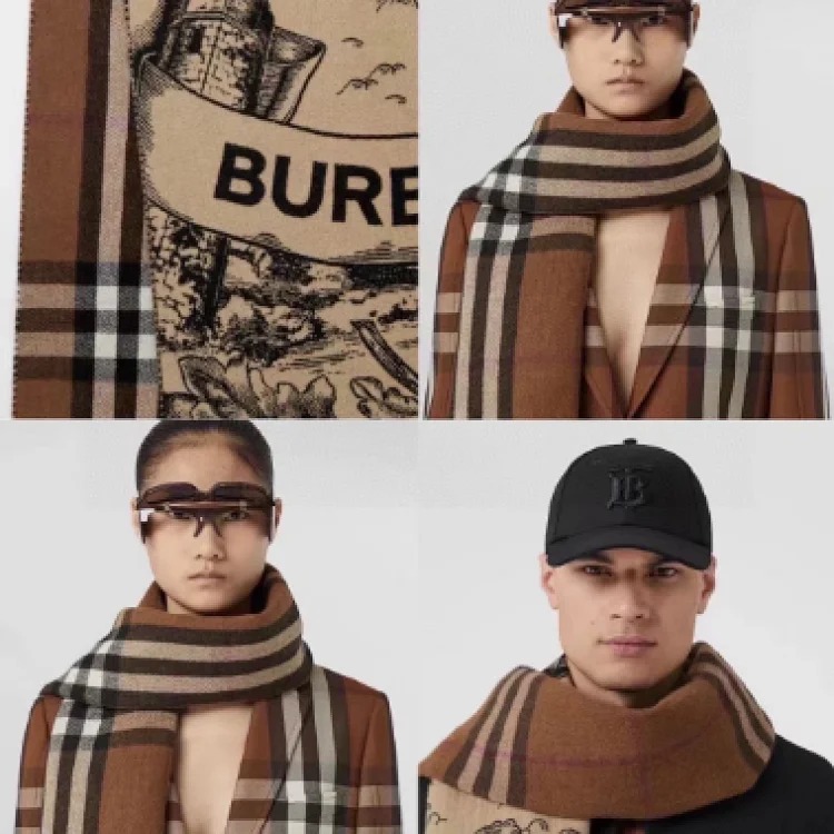 High-quality scarf (double-sided cashmere, packaged in a gift box at the counter)