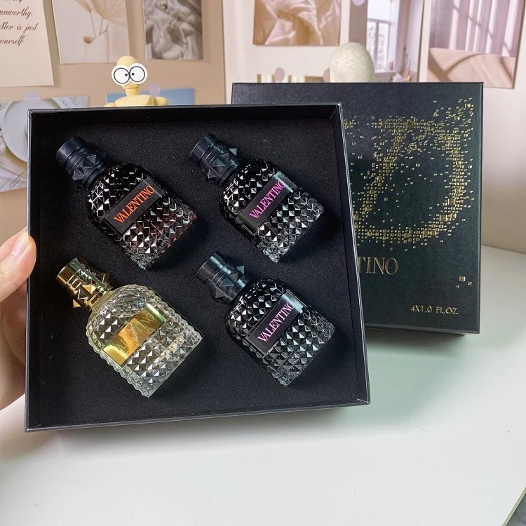 HLTN Men's Black Box Medium Sample Set of Four 30ml-3054