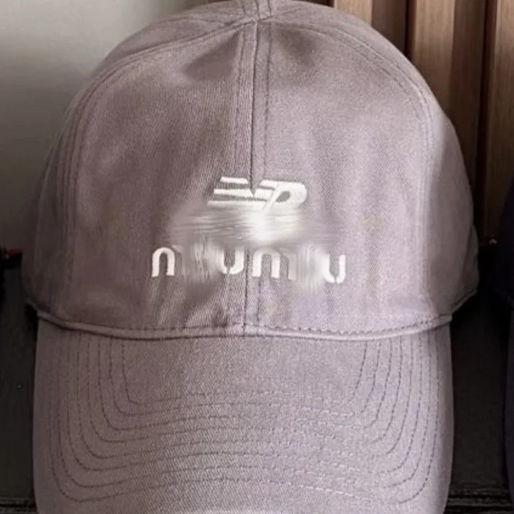 Mumu×New Balece’s new joint denim denim baseball cap for men and women with face-friendly small baseball trendy hat