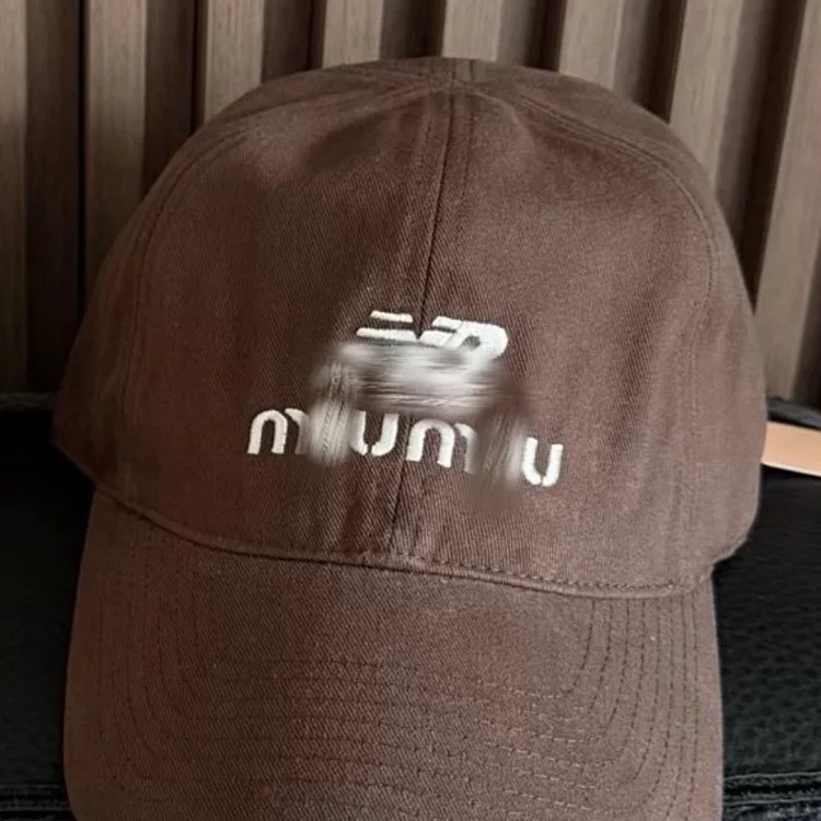 Mumu×New Balece’s new joint denim denim baseball cap for men and women with face-friendly small baseball trendy hat
