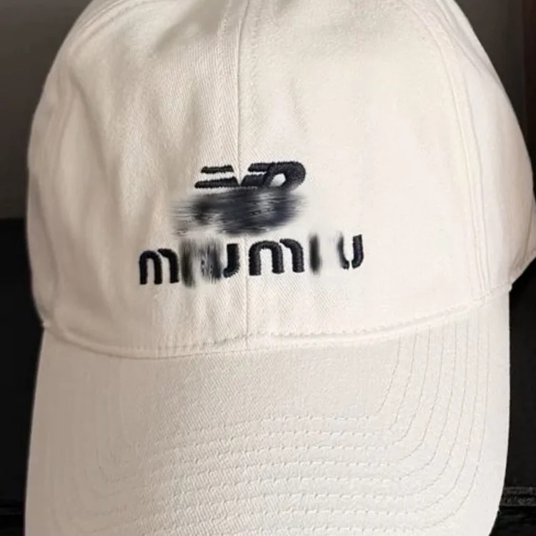 Mumu×New Balece’s new joint denim denim baseball cap for men and women with face-friendly small baseball trendy hat