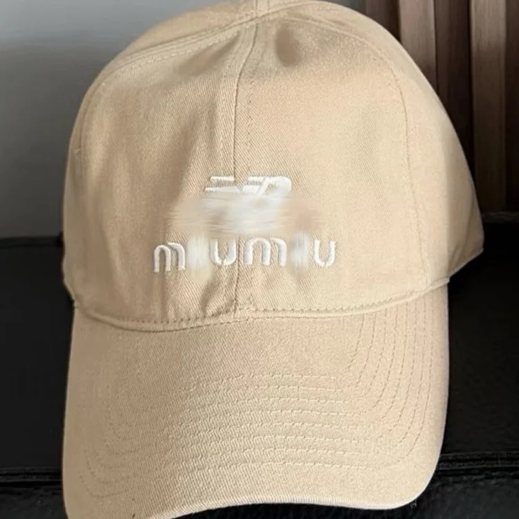 Mumu×New Balece’s new joint denim denim baseball cap for men and women with face-friendly small baseball trendy hat