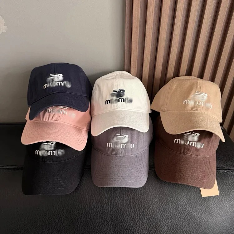 Mumu×New Balece’s new joint denim denim baseball cap for men and women with face-friendly small baseball trendy hat