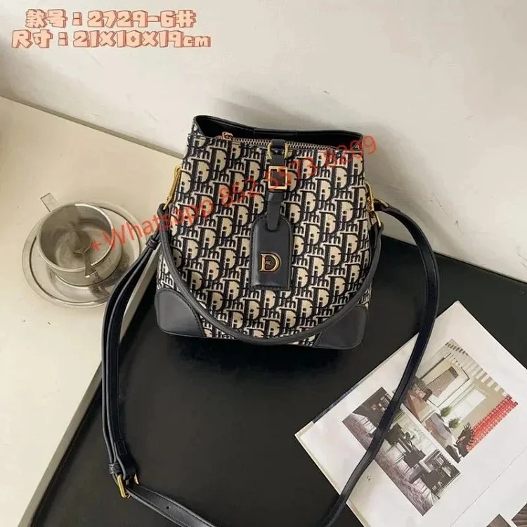 YY08-Full printed D small square bag tote bag handbag shoulder crossbody bag image 4