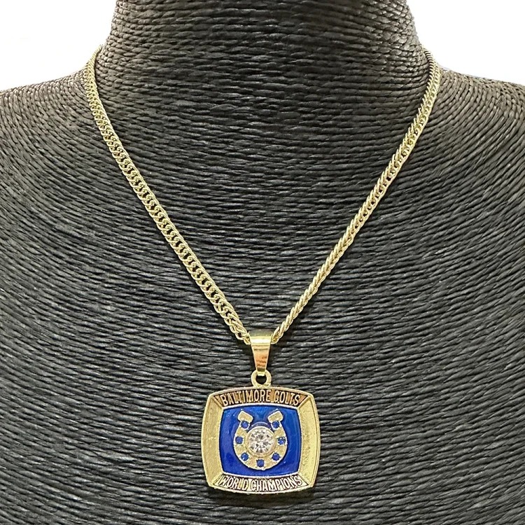 2006 1970 Indianapolis pony necklace pendant hip hop jewelry manufacturer wholesale image 2
