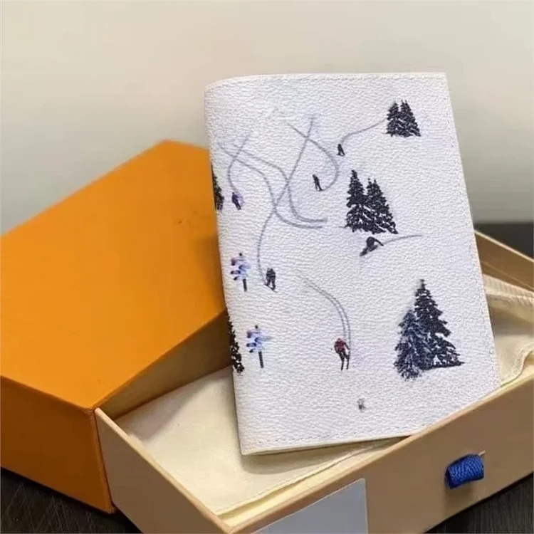 Popular holiday series small fresh graffiti passport holder wallet passport cover document bag passport card holder wallet series