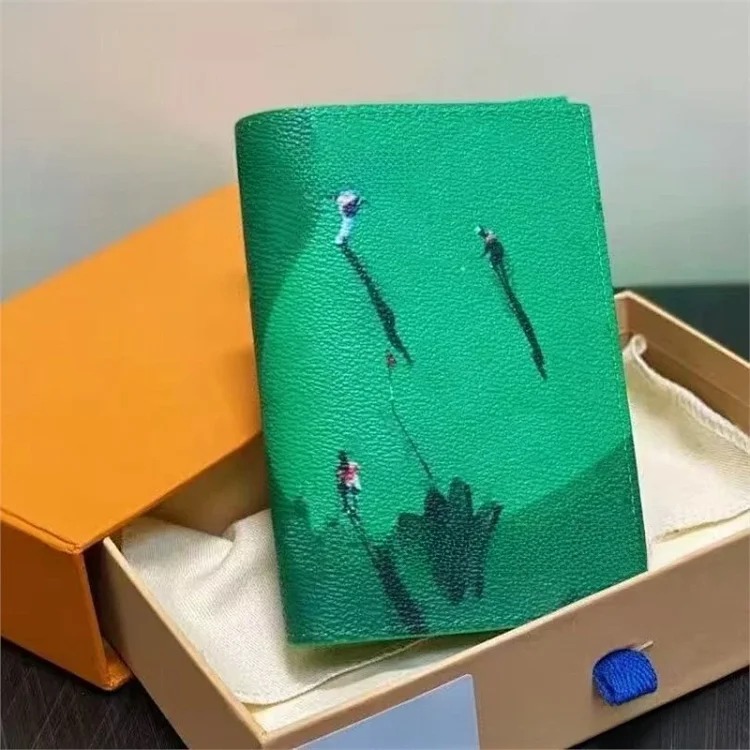 Popular holiday series small fresh graffiti passport holder wallet passport cover document bag passport card holder wallet series