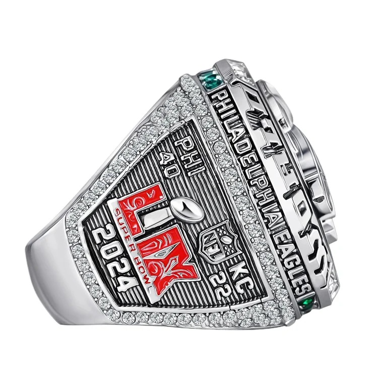 Cross-border hot selling NFL 2024-2025 Philadelphia Eagles championship ring Philadelphia HURTS men's ring manufacturer