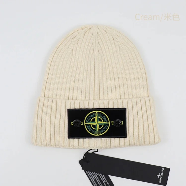 New hat knitted hat men's thickened woolen hat autumn and winter solid color image 6