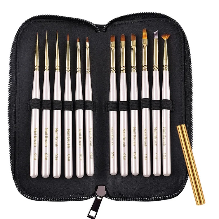 Japanese style nail art pen special pen set commonly used in nail salons phototherapy pen smudge gradient pen autumn chrysanthemum pen lace brush(pic2) Japanese style nail art pen special pen set commonly used in nail salons phototherapy pen smudge gradient pen autumn chrysanthemum pen lace brush