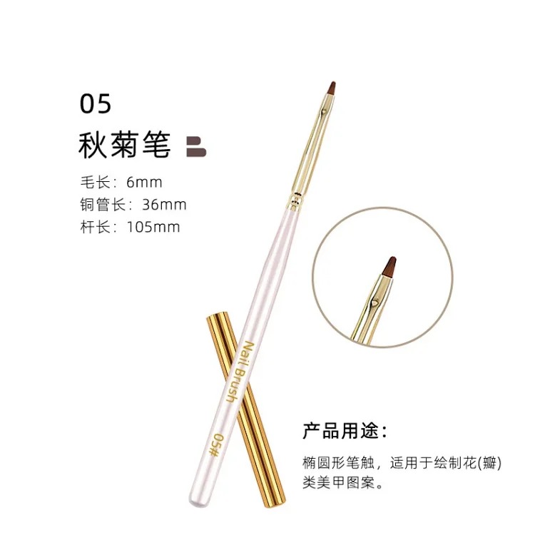 Japanese style nail art pen special pen set commonly used in nail salons phototherapy pen smudge gradient pen autumn chrysanthemum pen lace brush(pic7) Japanese style nail art pen special pen set commonly used in nail salons phototherapy pen smudge gradient pen autumn chrysanthemum pen lace brush