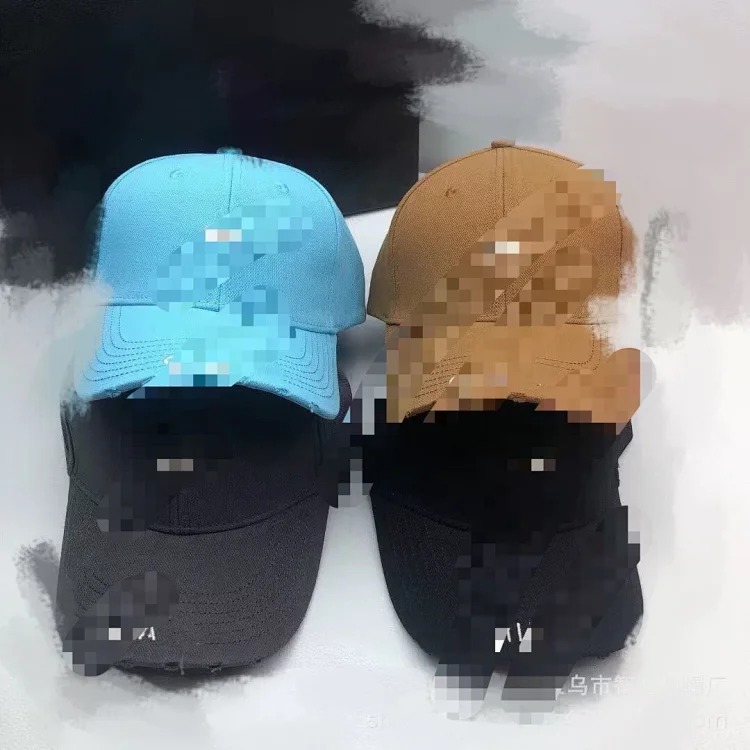 Double embroidered correct letter fashion baseball cap with face display small peaked cap for women and men versatile sun hat