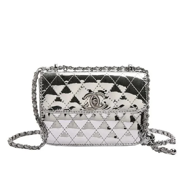 Crossbody bag rhombus chain 2024 high-looking small square bag shoulder bag fashionable commuter outer princess bag image 3