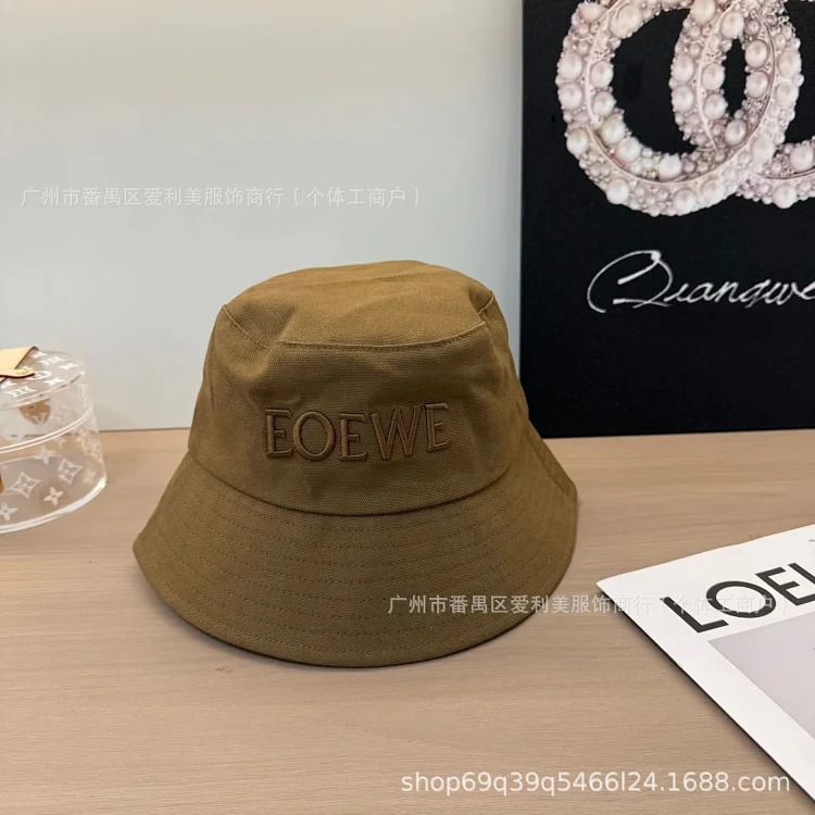 Cross-border wholesale fisherman hats for men and women Korean style student solid color hats new spring and summer letter embroidered sun hats