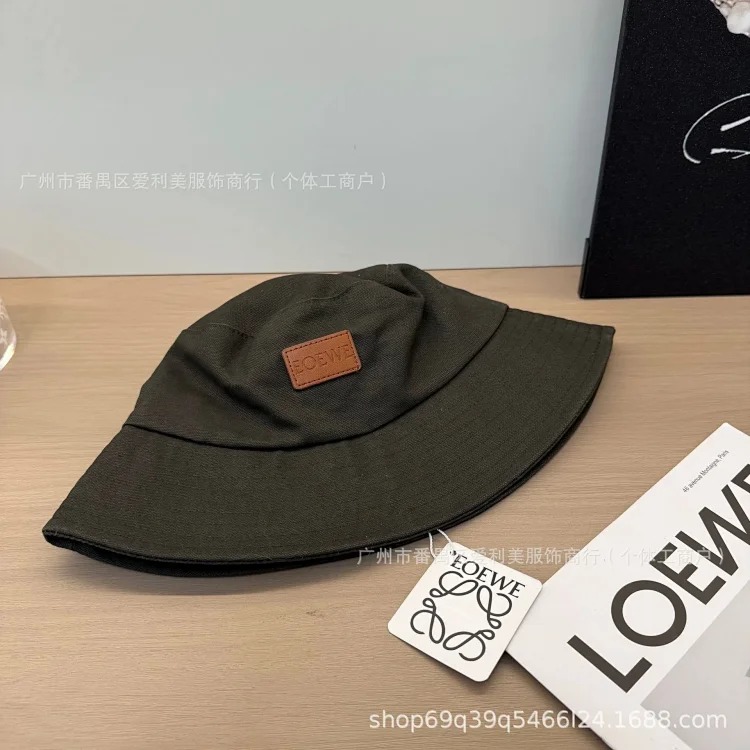 Cross-border wholesale fisherman hats for men and women Korean style student solid color hats new spring and summer letter embroidered sun hats