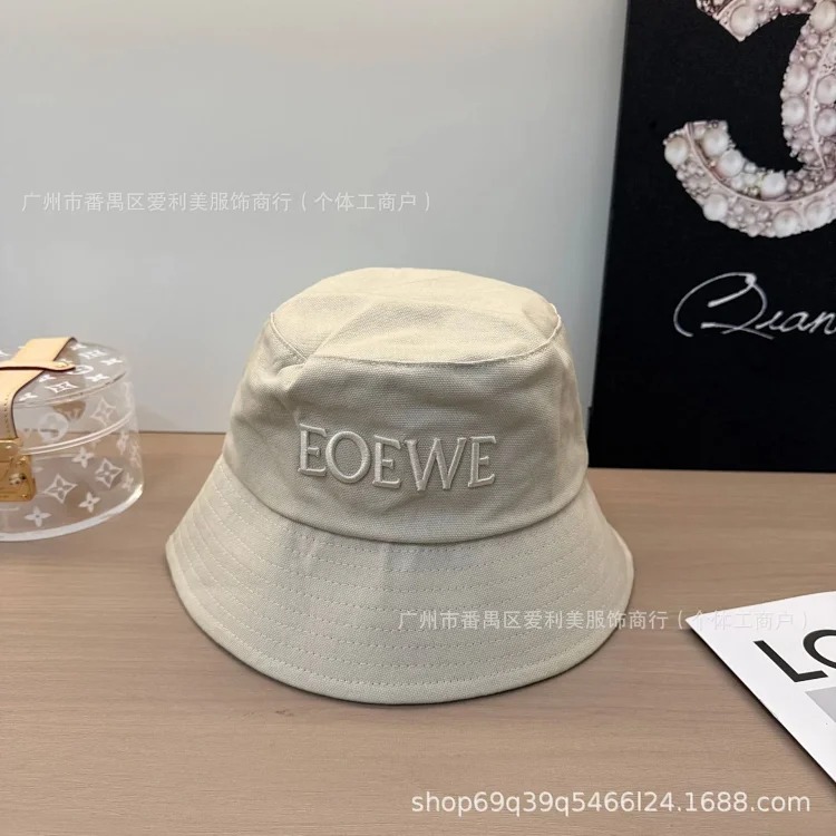 Cross-border wholesale fisherman hats for men and women Korean style student solid color hats new spring and summer letter embroidered sun hats
