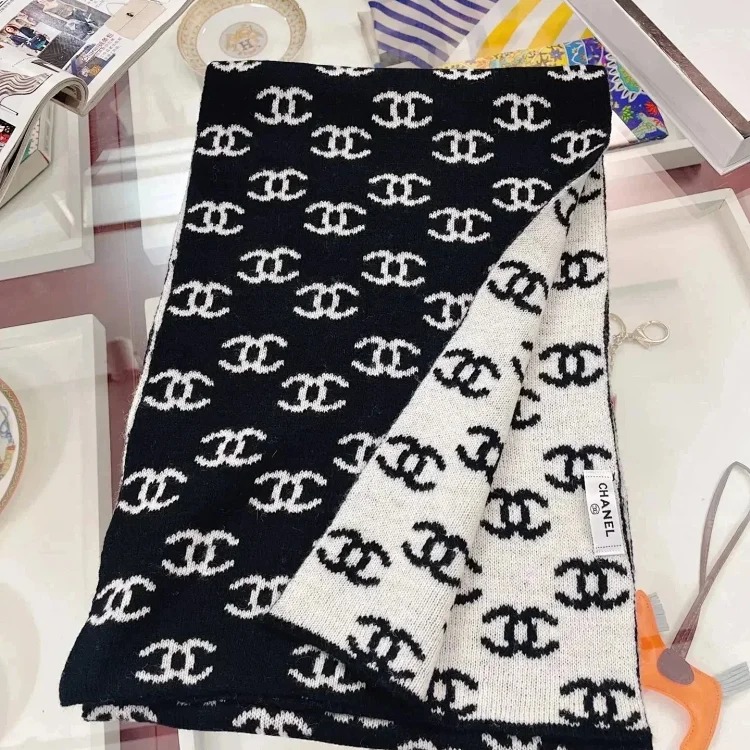 New autumn and winter cashmere knitted scarf-1453