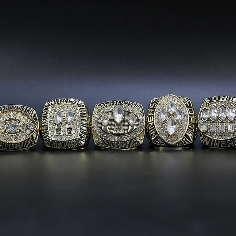 NFL San Francisco 49ers 5-year set 1981 1984 1988 1989 1994 championship ring set