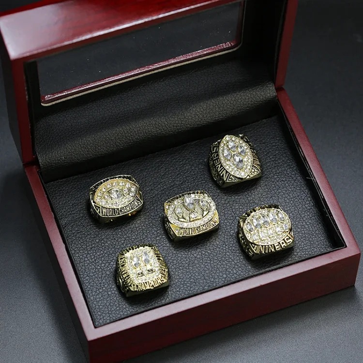 NFL San Francisco 49ers 5-year set 1981 1984 1988 1989 1994 championship ring set