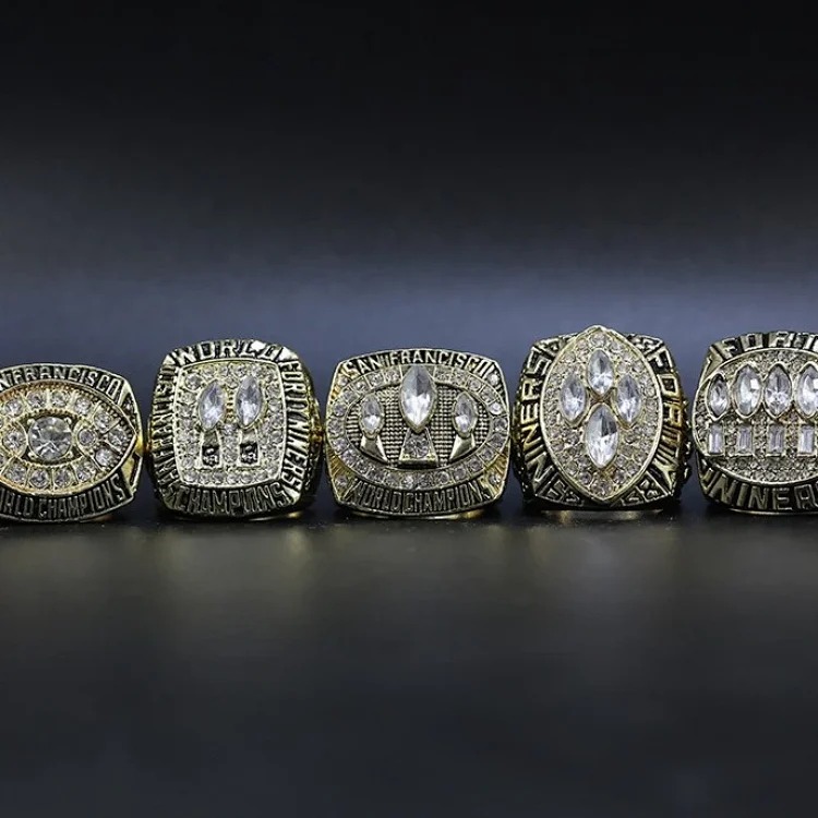 NFL San Francisco 49ers 5-year set 1981 1984 1988 1989 1994 championship ring set