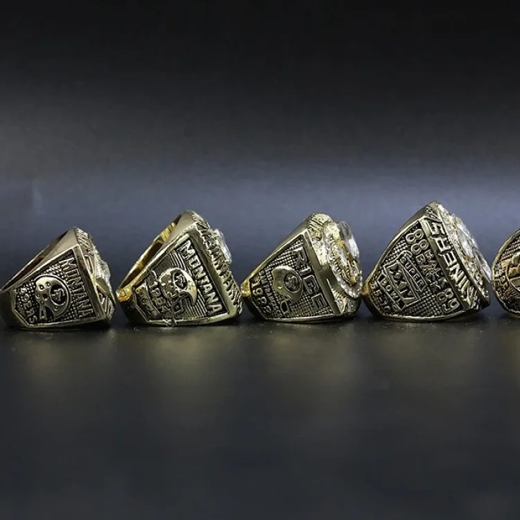 NFL San Francisco 49ers 5-year set 1981 1984 1988 1989 1994 championship ring set