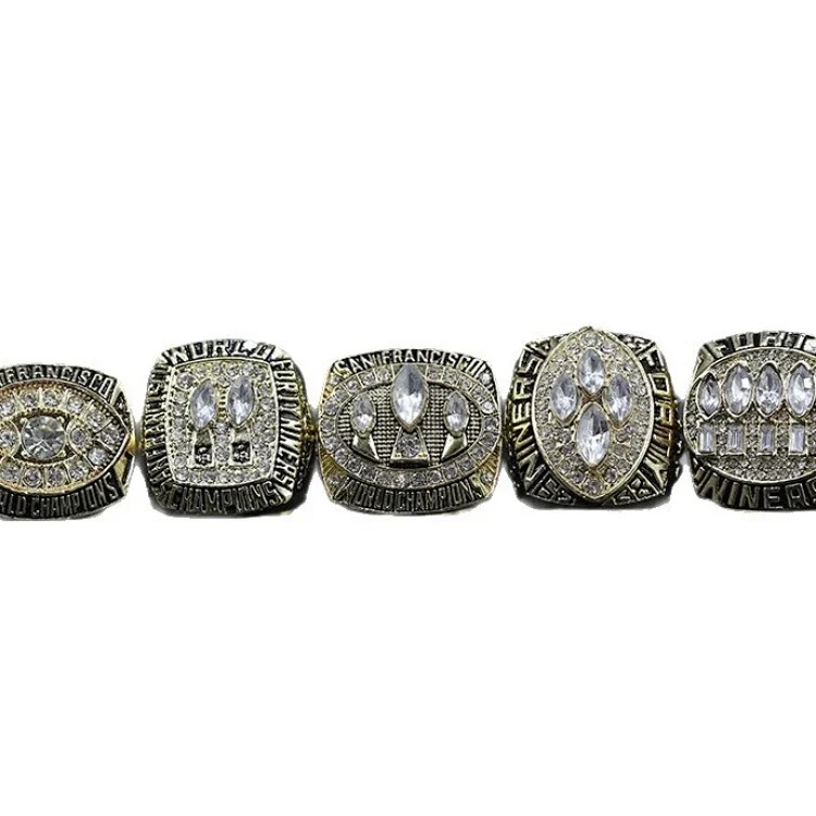 NFL San Francisco 49ers 5-year set 1981 1984 1988 1989 1994 championship ring set