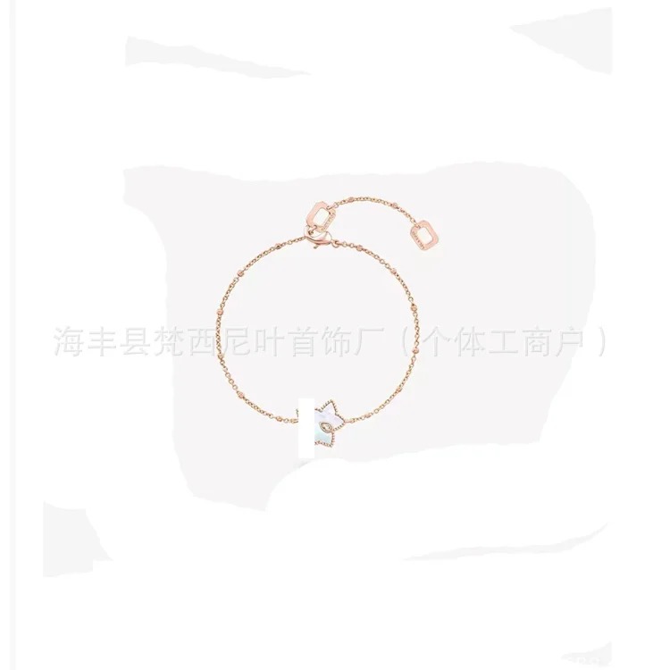 Tang Wei's same high Lola rose necklace bracelet sterling silver ivy three-leaf bracelet wholesale live broadcast exclusive