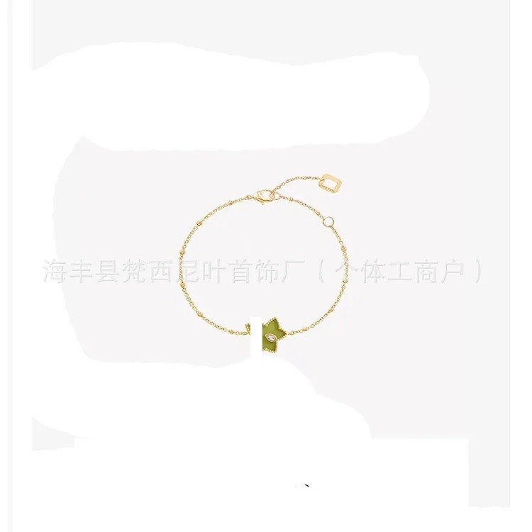 Tang Wei's same high Lola rose necklace bracelet sterling silver ivy three-leaf bracelet wholesale live broadcast exclusive