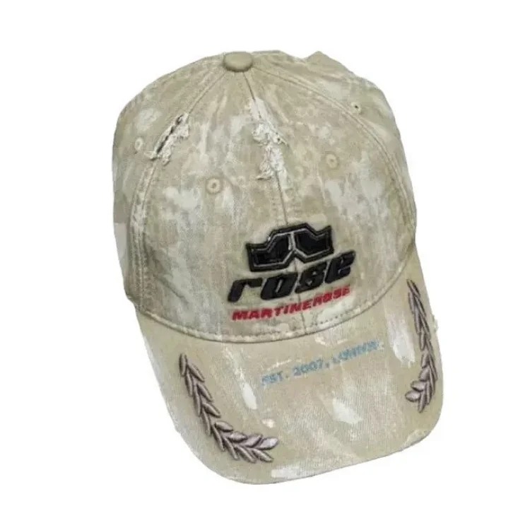High Martine Rose FW24 washed embroidery process American ins style casual men's and women's peaked cap