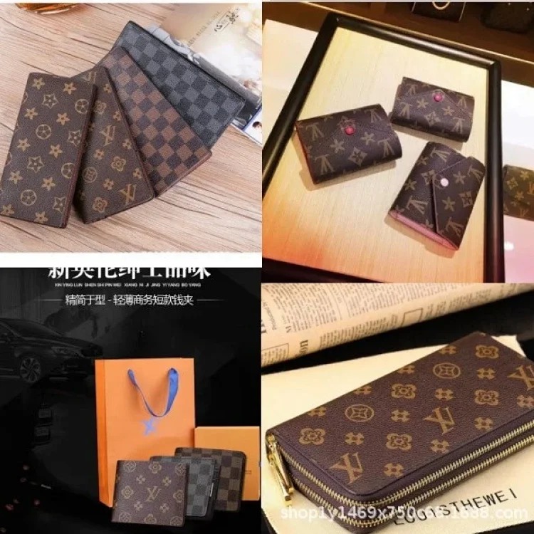 Short half-fold wallet wallet men's bag women's bag clutch bag clutch bag cowhide wallet clutch bag