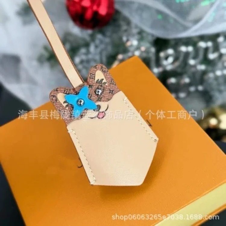 Hermes New cross-border best-selling Vivian keychain sunflower bag charm personalized leather bag chain one generation