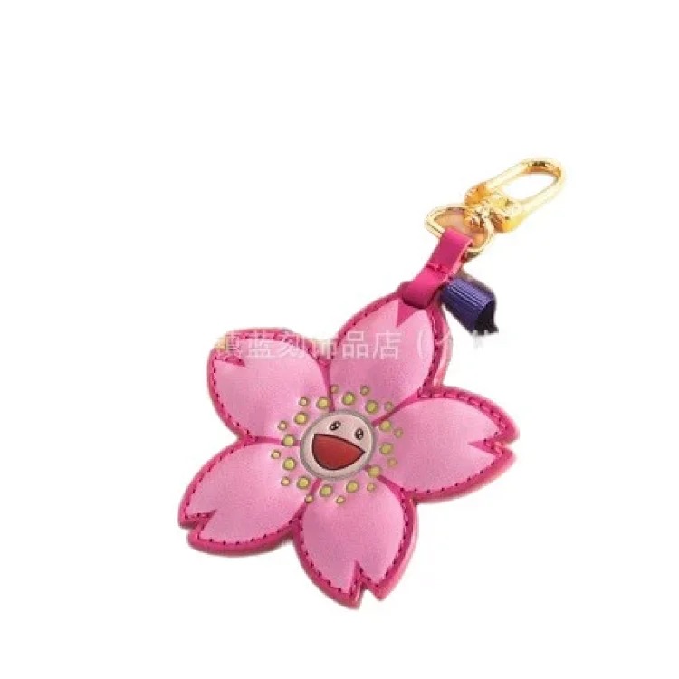 Hermes New cross-border best-selling Vivian keychain sunflower bag charm personalized leather bag chain one generation