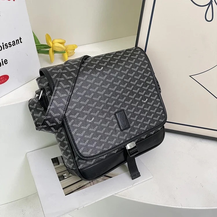 Dogtooth Goya citadin messenger bag large capacity messenger bag flip retro commuter bag men's shoulder bag women image 2