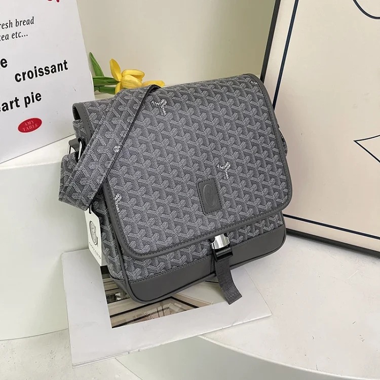 Dogtooth Goya citadin messenger bag large capacity messenger bag flip retro commuter bag men's shoulder bag women image 3