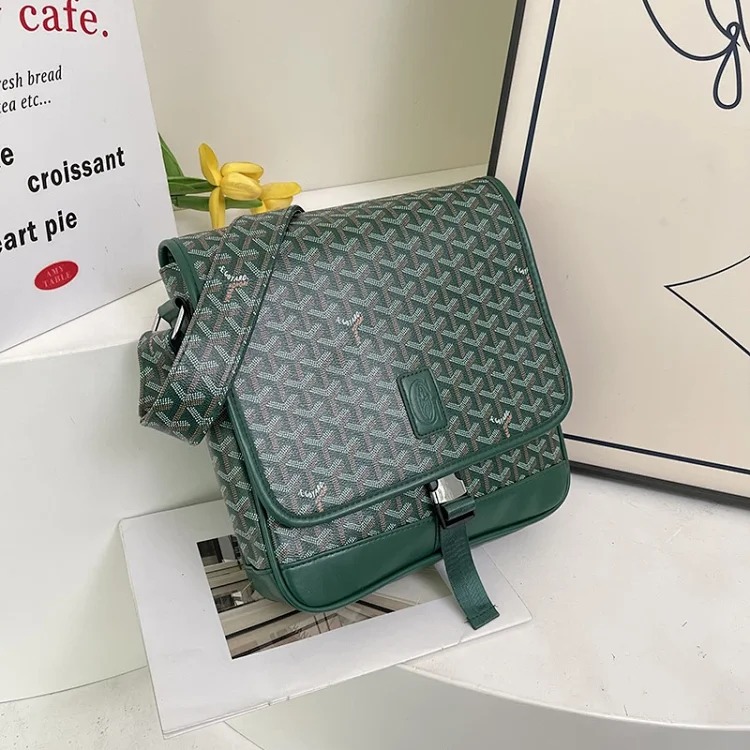 Dogtooth Goya citadin messenger bag large capacity messenger bag flip retro commuter bag men's shoulder bag women image 4