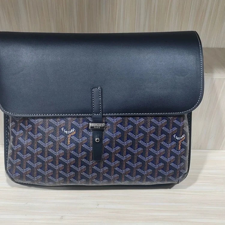 Dior 25 New Goya French Shoulder Bag Gaoyade Men's and Women's Large Capacity Crossbody Bag Postman Saddle Bag Printed Dog Tooth image 7