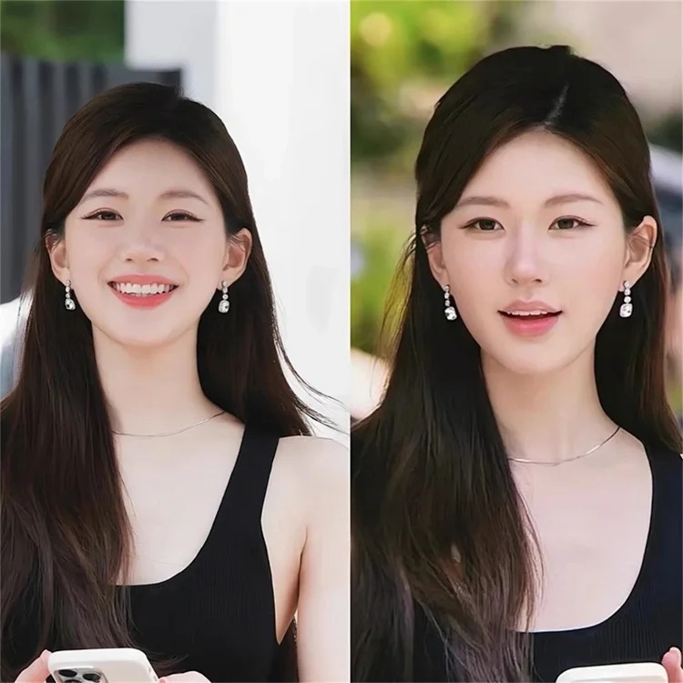 Zhao Lusi and Xu Yan's same style full-diamond earrings, light luxury, high-end and elegant, daily earrings for women, Xu me is dazzling