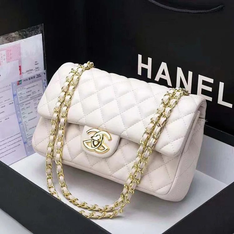 Bag genuine leather chain bag women's new trendy brand shoulder bag sheepskin small fragrant rhombus crossbody bag image 6