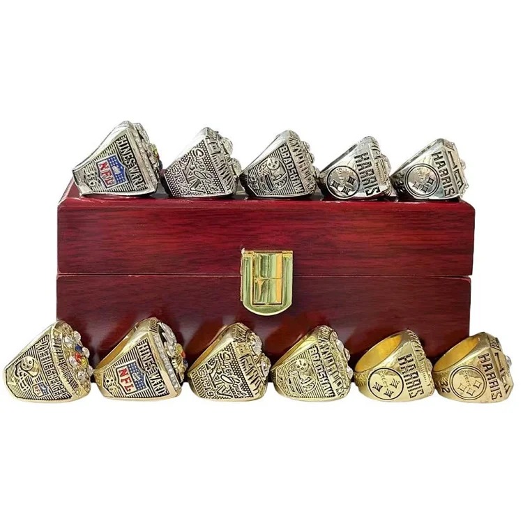 Pittsburgh Steelers 6-year NFL Super Bowl championship ring steel mold European and American popular rings dropshipping