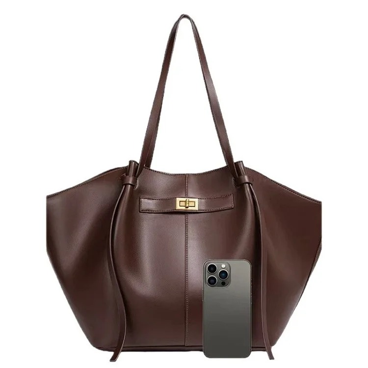 Cross-border commuting large-capacity tote bag for women 2025 new Korean style fashion armpit bag simple casual women's bag