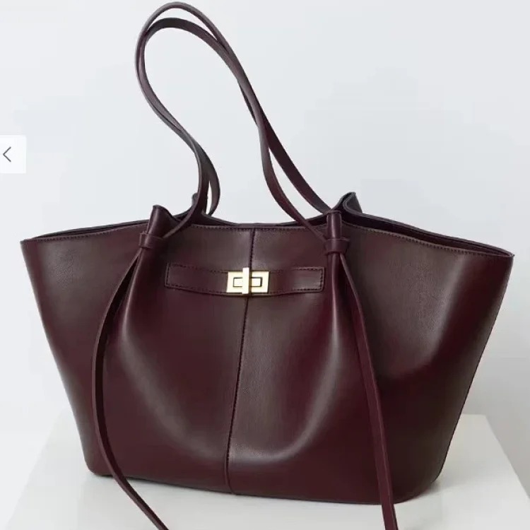 Cross-border commuting large-capacity tote bag for women 2025 new Korean style fashion armpit bag simple casual women's bag