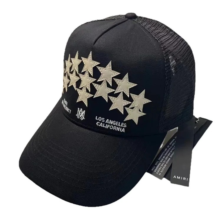 Amiri Trendy and fashionable baseball cap AM1R1 peaked cap, casual and versatile, men's and women's American retro letter series collection