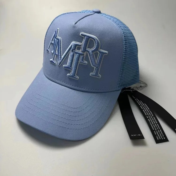 Amiri Trendy and fashionable baseball cap AM1R1 peaked cap, casual and versatile, men's and women's American retro letter series collection